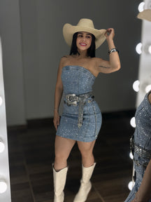 Vestido Jeans Shine importado