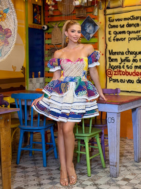 Vestido Festival de Cores