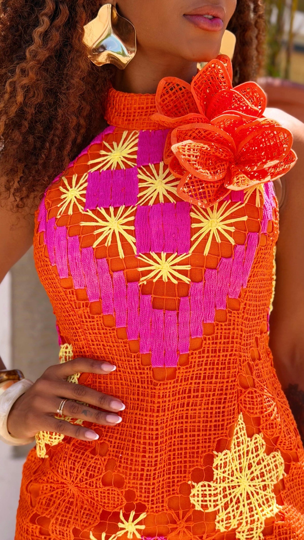 Vestido Flor & Renda